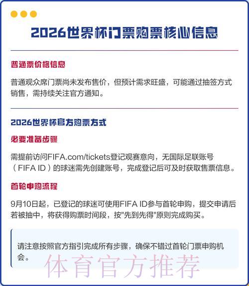 2026年世界杯官方购票入口链接